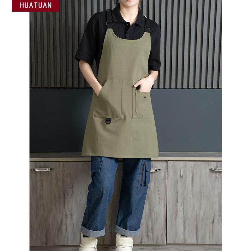 工作服男围裙定制logo烘焙女超市茶餐饮专用腰纯棉围咖啡奶店厨房,淘宝优惠券,粉丝福利购,淘宝优惠卷