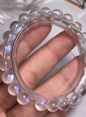 厂家直销天然月光石手串蓝月光手链简约风而时尚蓝月光手链批发