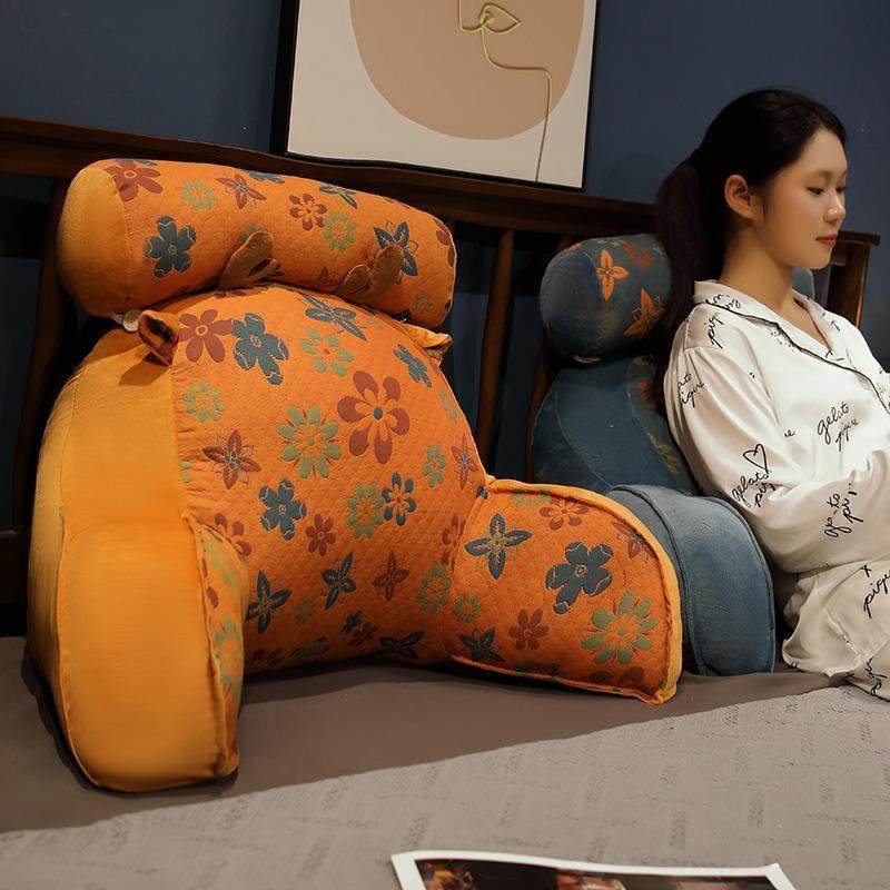 三层纱提花床头靠垫软包护腰靠枕沙发宿舍床上大靠背垫抱枕可拆洗,淘宝优惠券,粉丝福利购,淘宝优惠卷