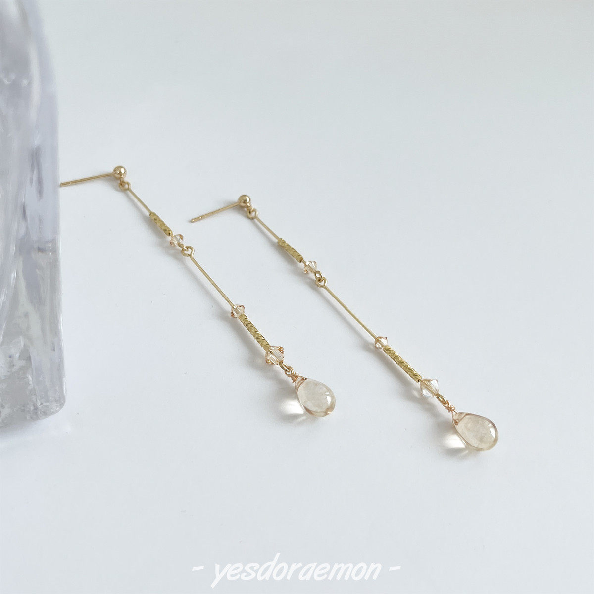 夜话雨事 纤细温柔长款水滴流苏耳环小众高级感耳饰 无耳洞耳夹,淘宝优惠券,粉丝福利购,淘宝优惠卷