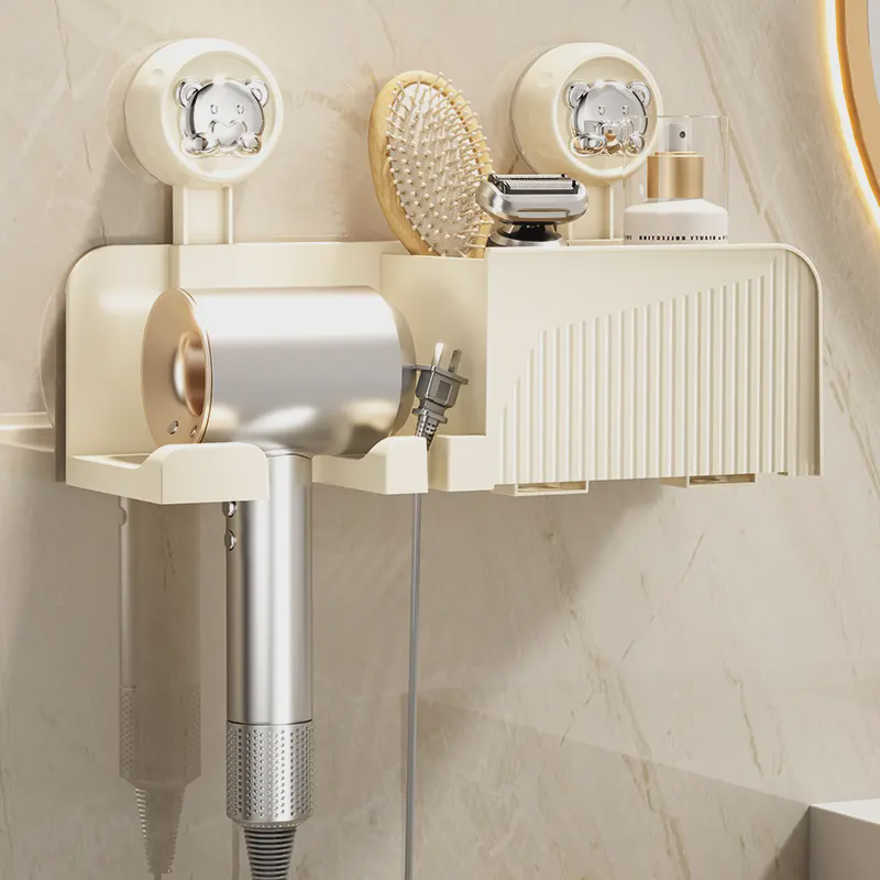 浴室吸盘吹风机架卫生间置物架家用挂墙懒人收纳支架墙上收纳置架,淘宝优惠券,粉丝福利购,淘宝优惠卷