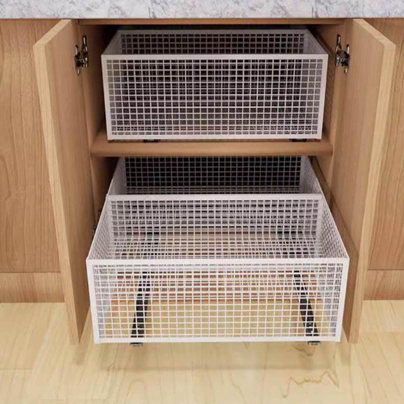 拉篮滑轨定制衣柜网式分层收纳篮抽屉式网格篮免打孔密抽拉收纳筐,淘宝优惠券,粉丝福利购,淘宝优惠卷