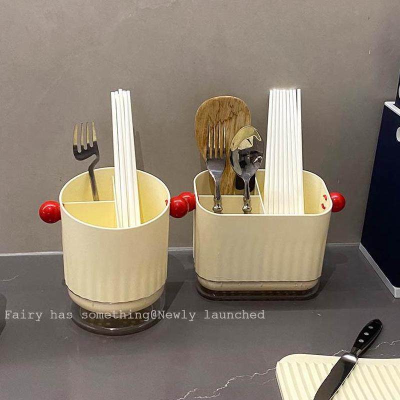 筷笼叉勺厨房沥水收纳架餐具一体免打孔多功能用品筒置物架壁挂式,淘宝优惠券,粉丝福利购,淘宝优惠卷