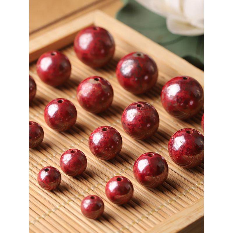 原矿朱砂圆珠 原石辰砂散珠本命年手链手串吊坠diy配饰品湘西原矿,淘宝优惠券,粉丝福利购,淘宝优惠卷