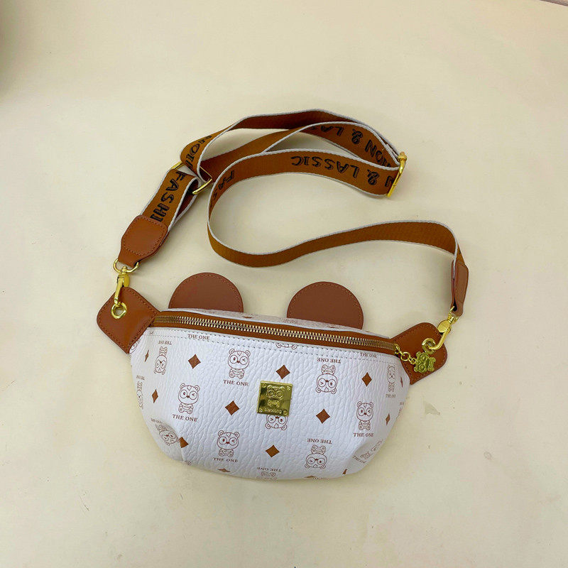 比尔熊夏季可爱胸前胸包流行小包包2023新款少女宽肩带腰包斜挎包,淘宝优惠券,粉丝福利购,淘宝优惠卷