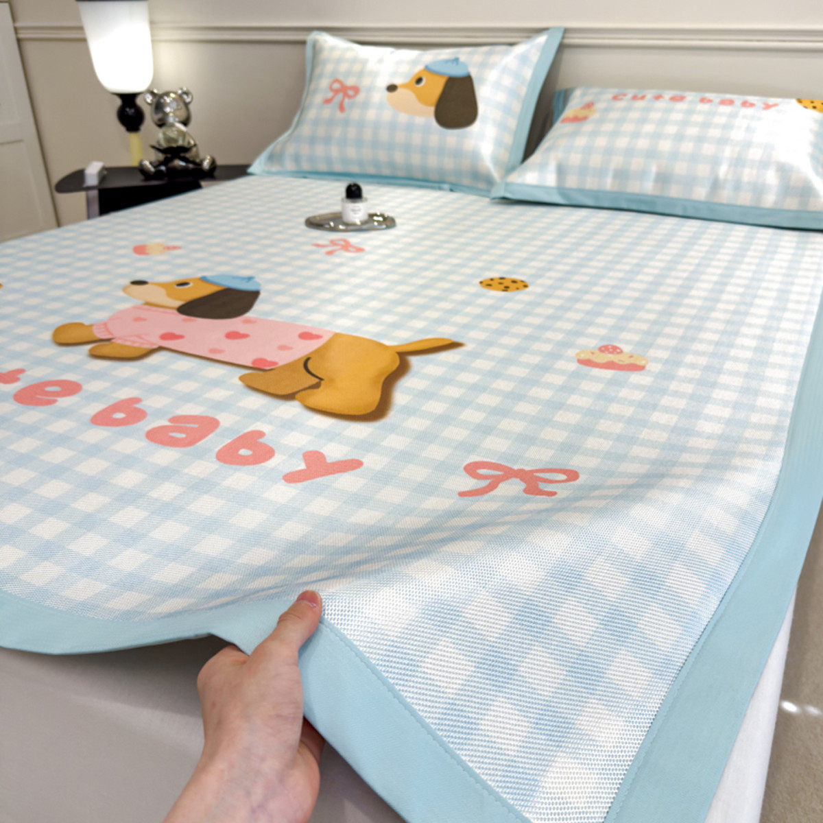 冰丝凉席藤席夏天2025新款可折叠空调软席夏季a类母婴级可用草席,淘宝优惠券,粉丝福利购,淘宝优惠卷