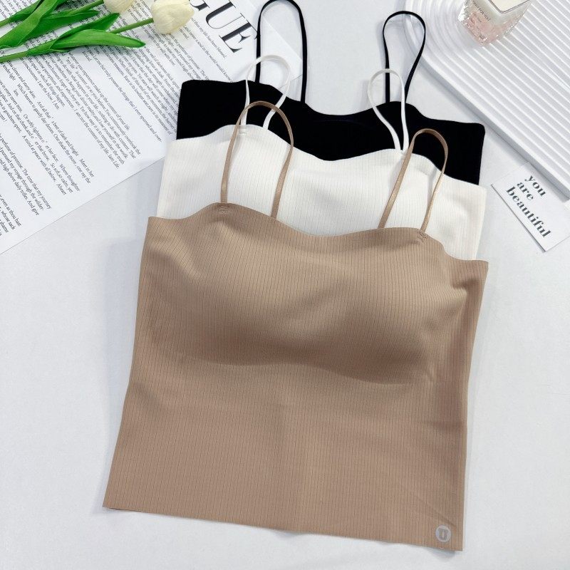 一字领中长款女夏季防走光固定杯无痕抹胸细肩带内搭裹胸,淘宝优惠券,粉丝福利购,淘宝优惠卷