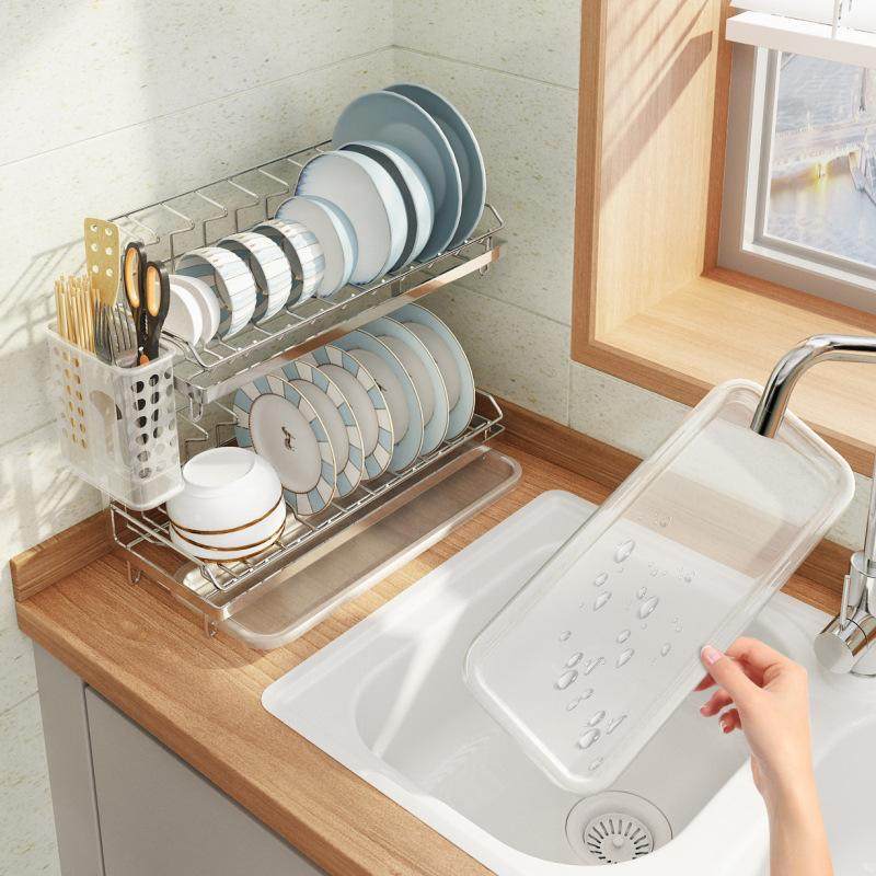 碗架沥水架304不锈钢窄边款小型 厨房置物架放碗筷碗盘碗碟收纳架,淘宝优惠券,粉丝福利购,淘宝优惠卷