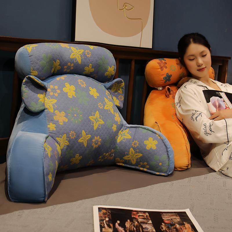 三层纱提花床头靠垫软包护腰靠枕沙发宿舍床上大靠背垫抱枕可拆洗,淘宝优惠券,粉丝福利购,淘宝优惠卷