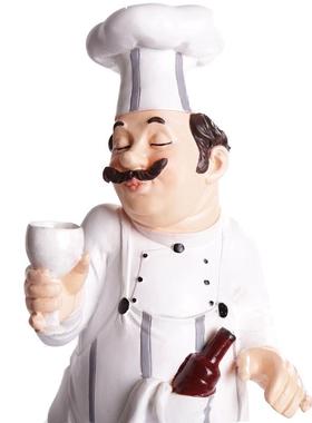 工艺品厨师家居酒吧西餐厅咖啡馆蛋糕店超市商场酒店软装美陈摆件