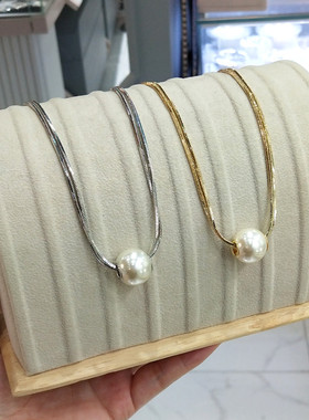防过敏不掉色时尚大气轻奢ins珍珠项链颈链锁骨链2024秋上新款