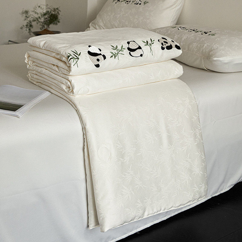 国风夏天凉感冰丝空调被夏凉被新款可机洗夏被四件套单双人薄被子,淘宝优惠券,粉丝福利购,淘宝优惠卷