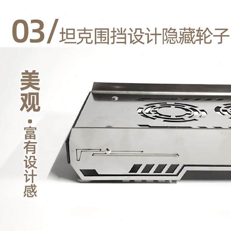 叶可不锈钢金属轮带?底座移动花隐藏主机箱强?托架轮散热电脑定制,淘宝优惠券,粉丝福利购,淘宝优惠卷