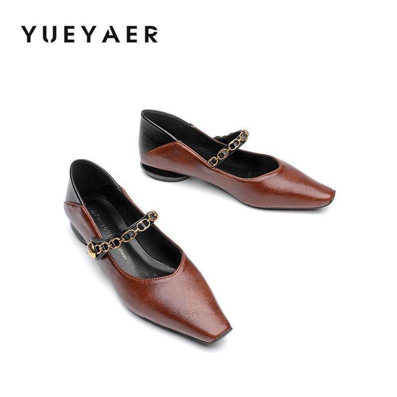 珍鞋方头链条平底单鞋可踩跟两穿春晚晚风女鞋,淘宝优惠券,粉丝福利购,淘宝优惠卷