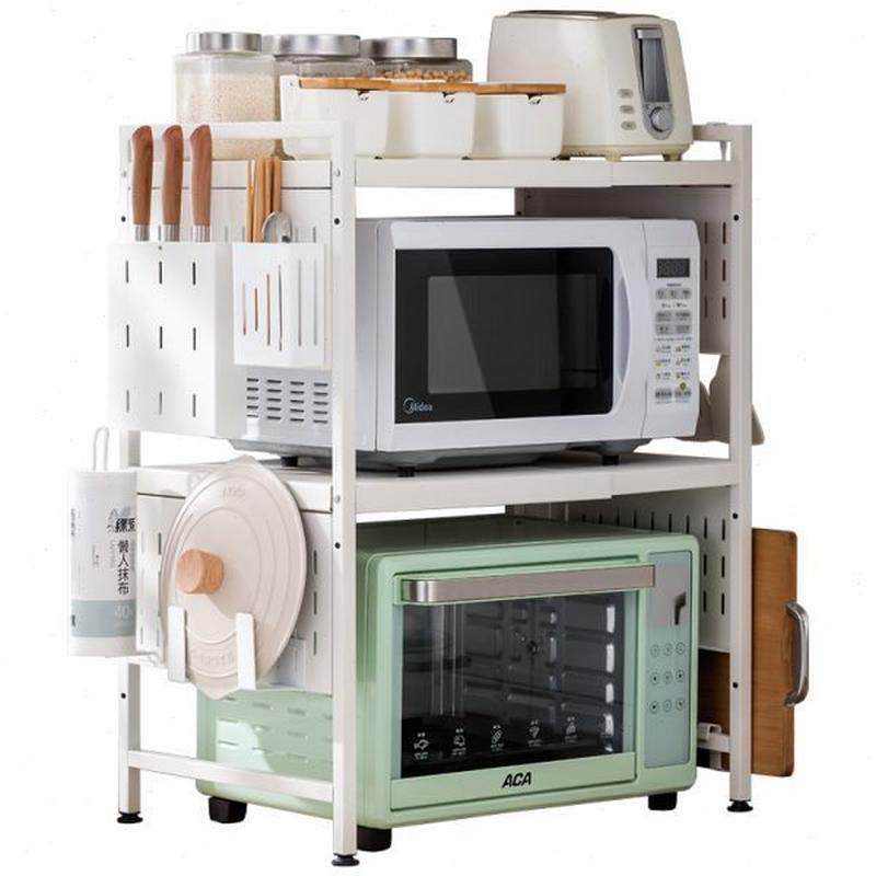 可伸缩厨房置物架微波炉烤箱架子家用双层台面桌面电饭锅收纳支架,淘宝优惠券,粉丝福利购,淘宝优惠卷