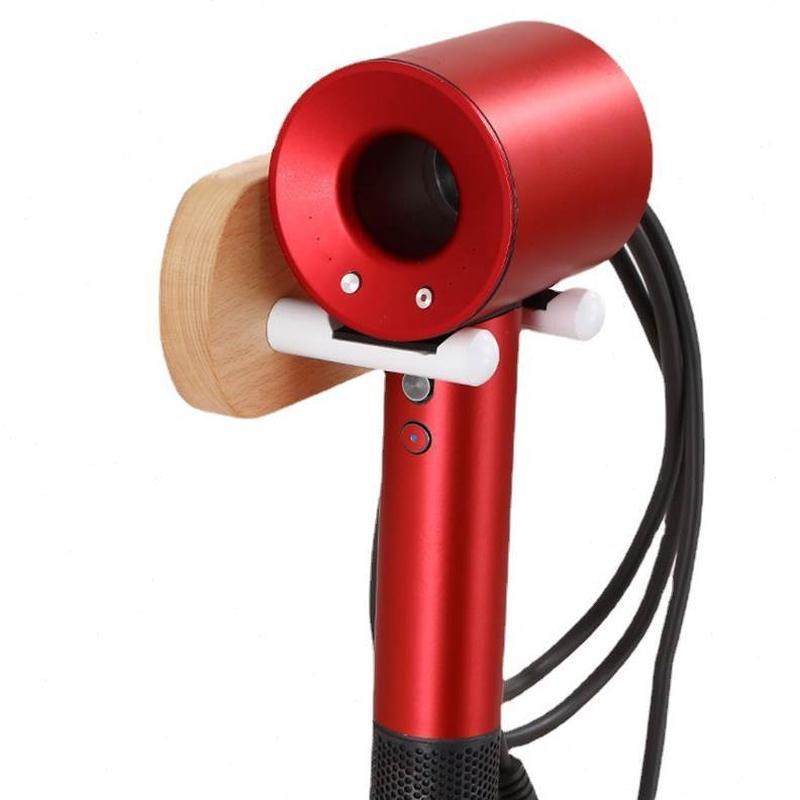 吹风机置物架实木收纳架电吹风筒专用风挂架卫生间原木浴室免打孔,淘宝优惠券,粉丝福利购,淘宝优惠卷