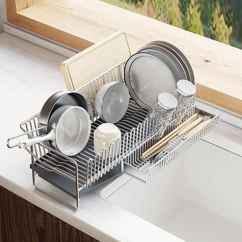 30窄边厨房碗碟架沥水架子水池碗筷收纳架4不锈钢窄超碗盘晾碗架,淘宝优惠券,粉丝福利购,淘宝优惠卷