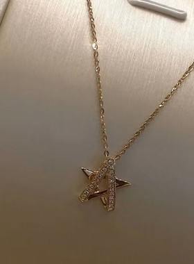 星星项链女士999纯银饰轻奢小众五角星2024新款爆款生日礼物女生