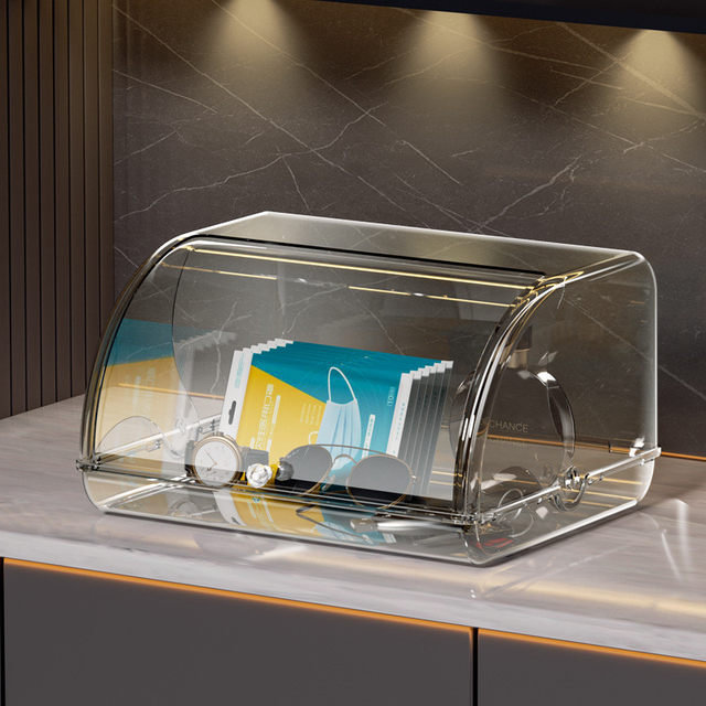 Entrance entrance flip PET storage box desktop storage box makeup tea set living room tea table storage box storage box