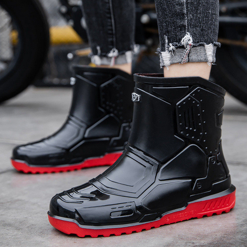 短筒雨鞋男女款厚底防滑耐磨雨靴胶鞋厨房工地劳保工作平底水鞋,淘宝优惠券,粉丝福利购,淘宝优惠卷