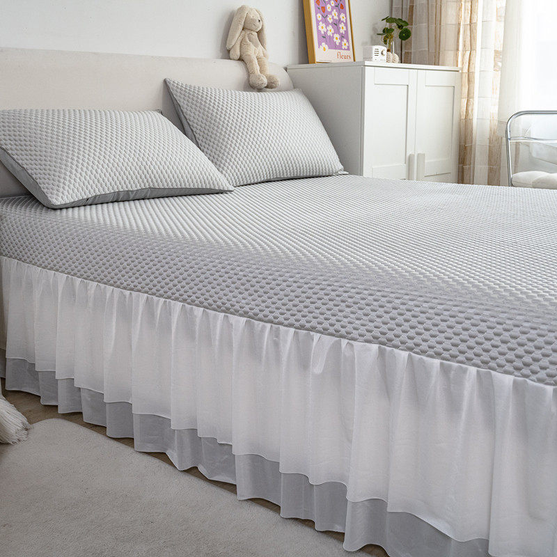 床裙款冰丝凉感豆豆凉席三件套空调软席子可水洗机洗折叠夏季床罩,淘宝优惠券,粉丝福利购,淘宝优惠卷