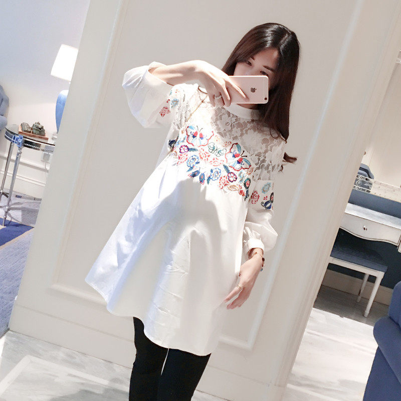 2025孕妇春装网红款新款女宽松韩版大码潮辣妈个性a字娃娃衫,淘宝优惠券,粉丝福利购,淘宝优惠卷