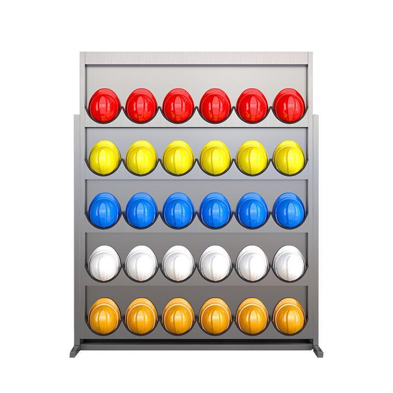 不锈钢安全帽架工地安全帽子架子车间帽子放置架壁挂式头盔收纳架 - 图3