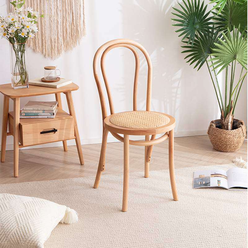 曲木餐椅thonet椅法式复古椅子做旧实木餐椅美式餐椅桑纳索耐特椅 - 图0