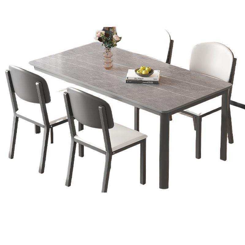 岩板餐桌椅组合轻奢小户型现代简约长方形工厂直销户外家用吃饭桌,淘宝优惠券,粉丝福利购,淘宝优惠卷