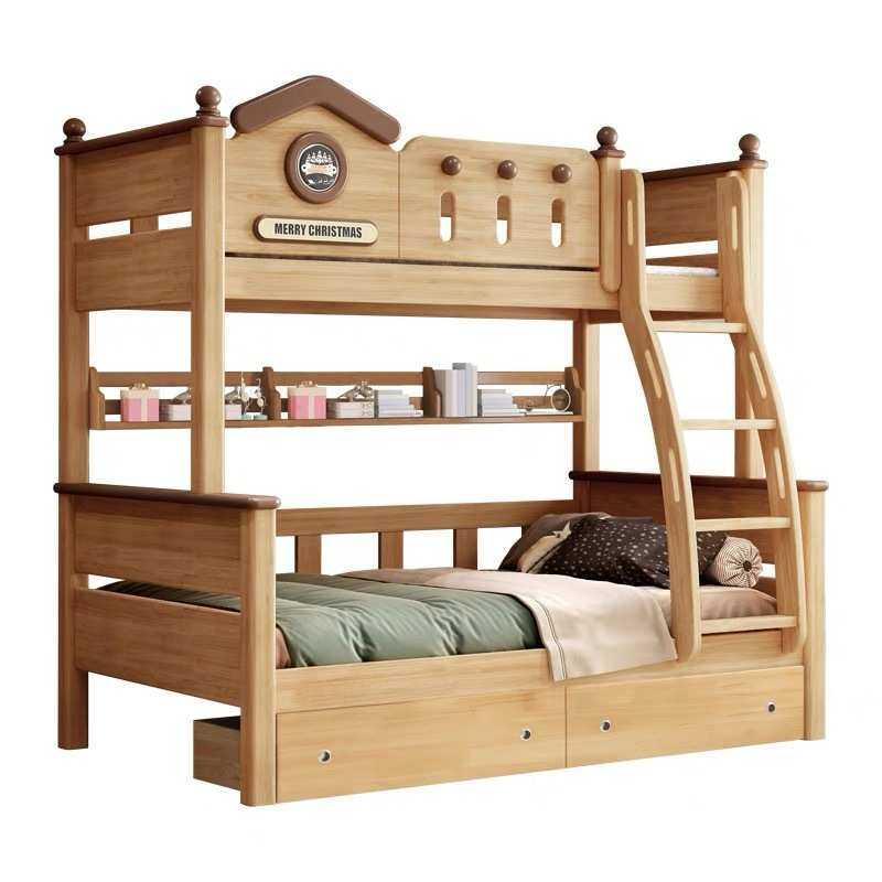 全实木上下床儿童床高低床原木儿童床双层青少年多功能小户型童床,淘宝优惠券,粉丝福利购,淘宝优惠卷