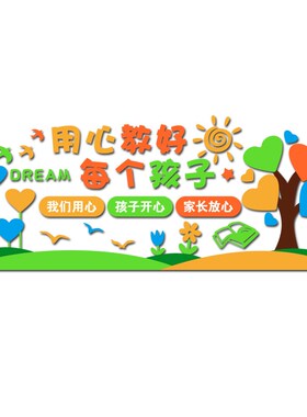 幼儿园墙面装饰环l创主题墙托管午托班教室走廊楼道环境布置贴画