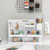 Desktop hole board storage rack without punching vertical office workstation storage rack dormitory partition X board accessories organization