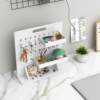 Desktop hole board storage rack without punching vertical office workstation storage rack dormitory partition X board accessories organization