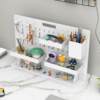 Desktop hole board storage rack without punching vertical office workstation storage rack dormitory partition X board accessories organization