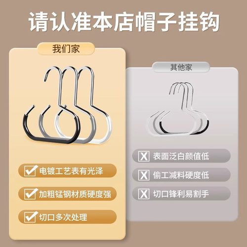 帽子收纳神器衣柜内挂鸭舌棒球帽吊带宿舍家用多功能挂帽子展示架 - 图2