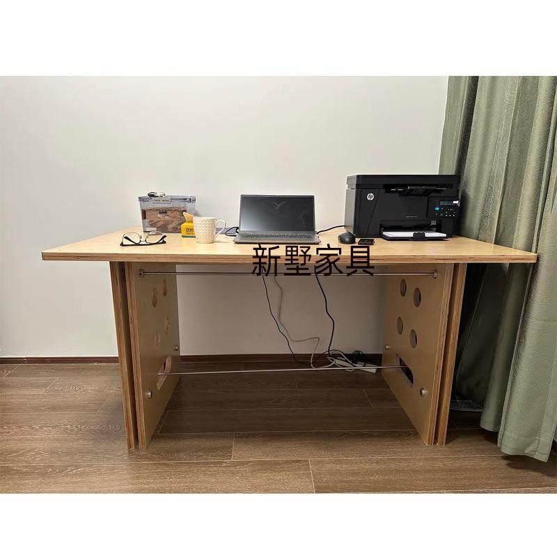 中古风桦木海洋板家用写字台办公室写字台电脑桌设计师款工作台桌,淘宝优惠券,粉丝福利购,淘宝优惠卷