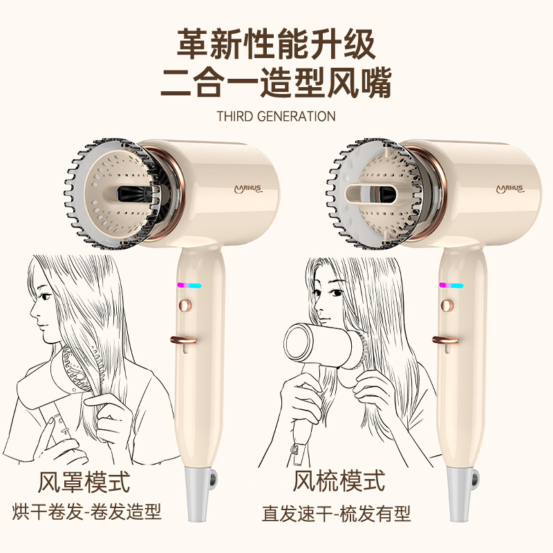 发廊高速电吹风机家用大风力负离子护发静音速干吹头发冷热吹风筒