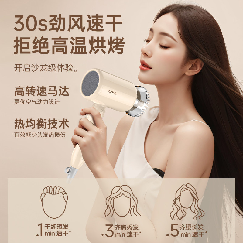 发廊高速电吹风机家用大风力负离子护发静音速干吹头发冷热吹风筒