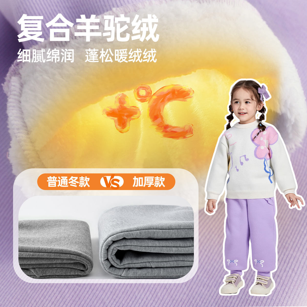 女童裤子冬季婴儿大屁屁裤加绒加厚宝宝长裤新款小童童装儿童冬装
