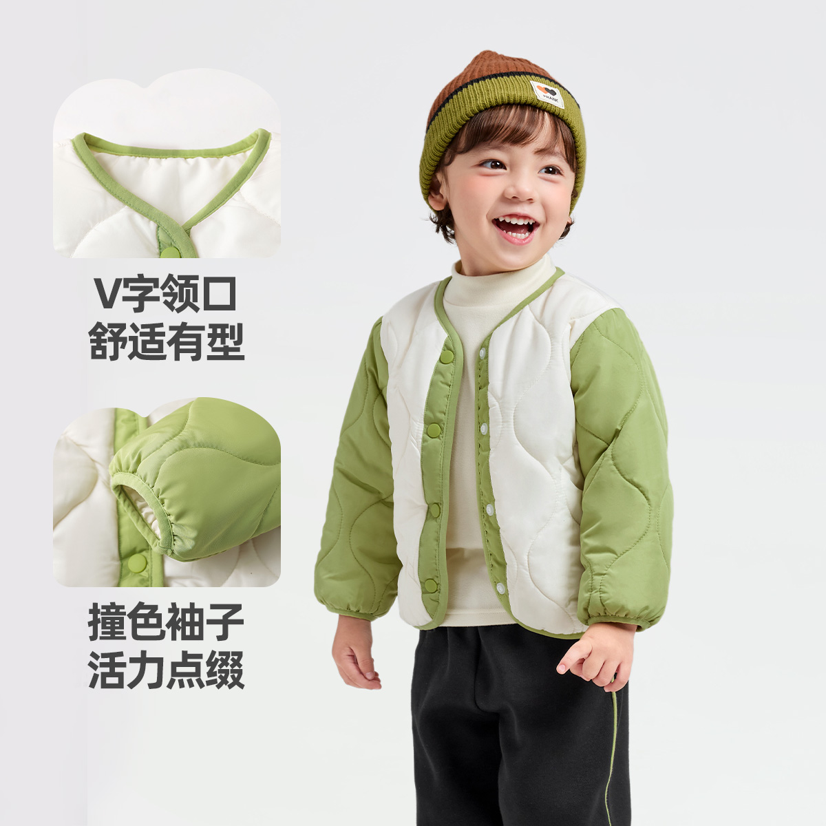 儿童棉服冬季宝宝上衣加厚保暖婴儿棉袄衣服新款男童冬装女童童装