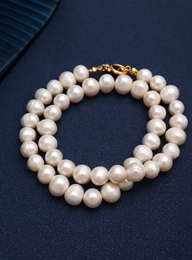 淡水珍珠项链夏季不掉色女百搭锁骨链小众高级感choker颈链锁骨链