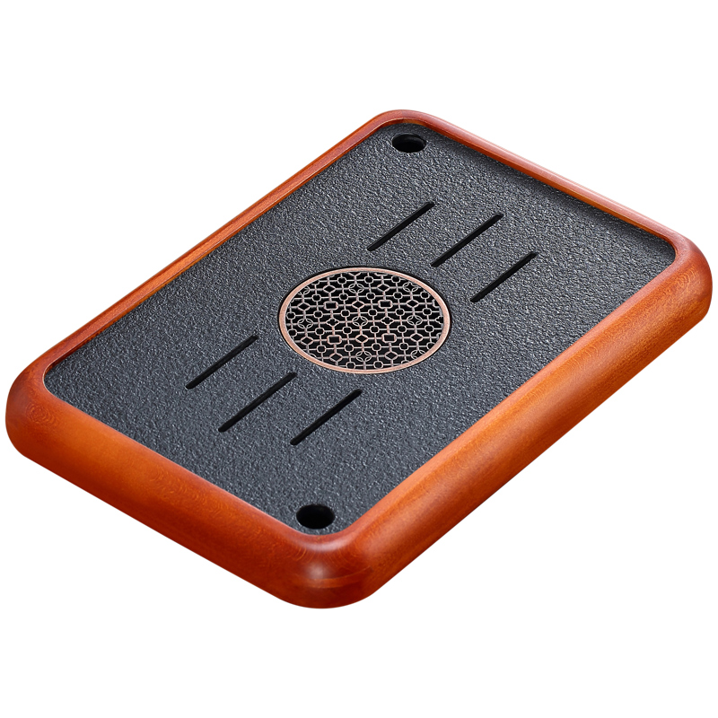 高档仿乌金石茶盘家用茶台沥水盘茶托盘茶具2024新款茶海套装干泡 - 图3