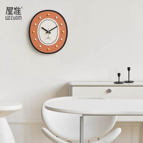 WOZOOM屋准免打孔钟表挂钟客厅2025新款个性创意大气网红简约现代 - 图3