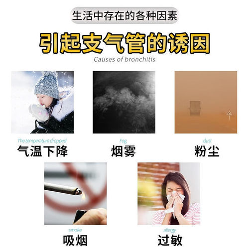 胸闷气短支气管炎气管炎呼吸困难咳痰喘息咳嗽痰多咽痛膏药贴AH - 图1
