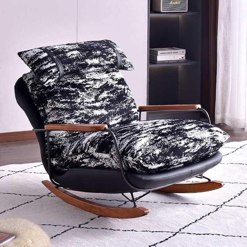 客厅复古可摇可躺轻奢阳台家用成人摇摇椅极简侘寂风懒人休闲椅,淘宝优惠券,粉丝福利购,淘宝优惠卷