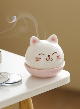 不东香薰猫桌面摆件套装