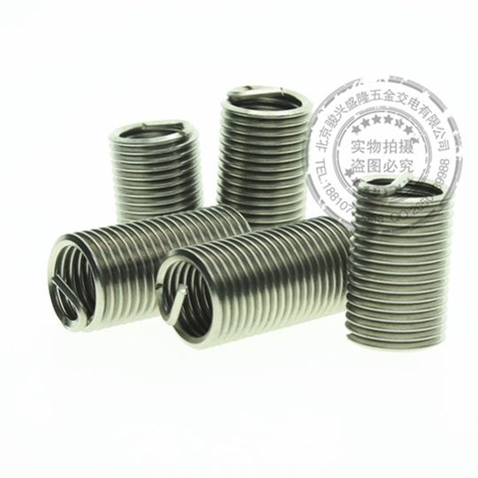 不锈钢304反扣/反牙/左旋钢丝螺套/螺纹护套G/钢丝牙套M3/M4/M5/M