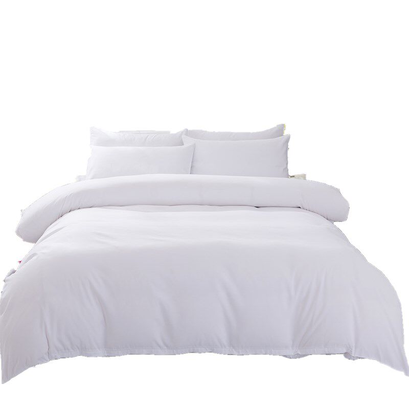 酒店宾馆医院纯白色四件套床上用品G床单被套旅馆三件套民宿宿舍,淘宝优惠券,粉丝福利购,淘宝优惠卷
