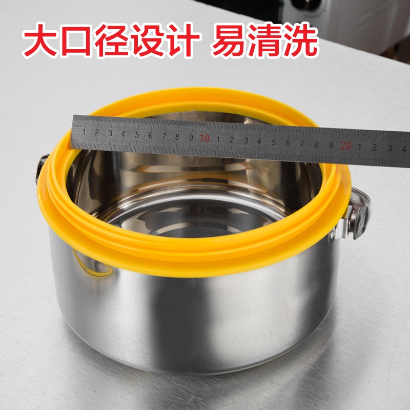 4L不锈钢保温饭盒大p容量提锅双层家用保温桶商用汤桶食堂饭桶手 - 图1