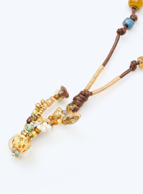 【2026秋冬新品】fafamoon设计师品牌彩色流苏花瓶项链